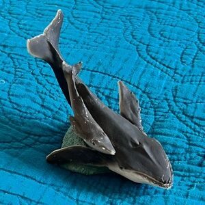 SHAN Handcrafted Art Piece with Blue Accents